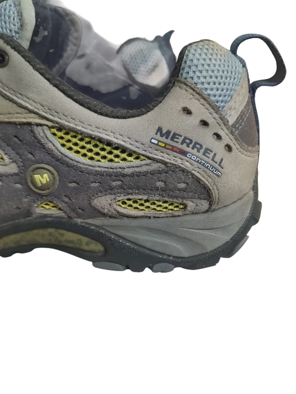 Merrell Continuum Women’s Hiking Trail Shoes Size 7 Brown Yellow Vibram Retro